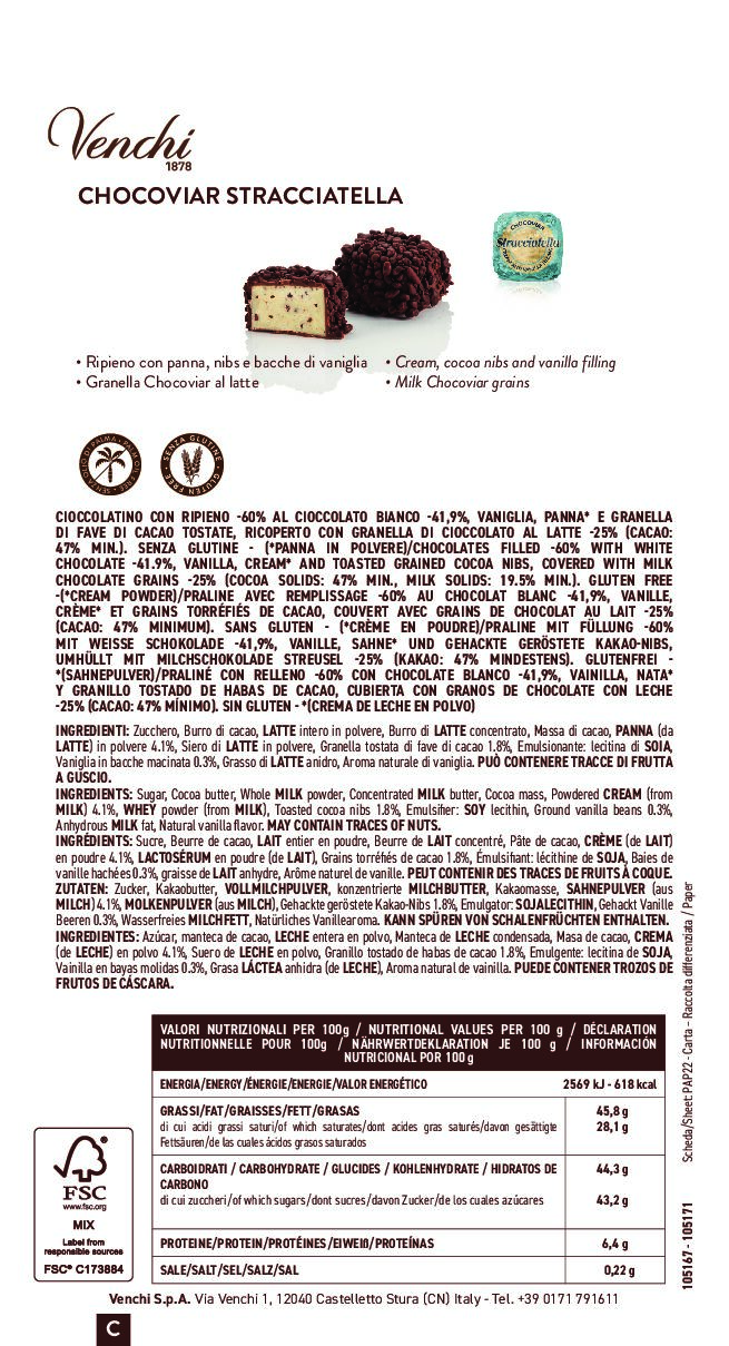 Venchi Chocaviar Stracciatella 200 gr - immagine 2
