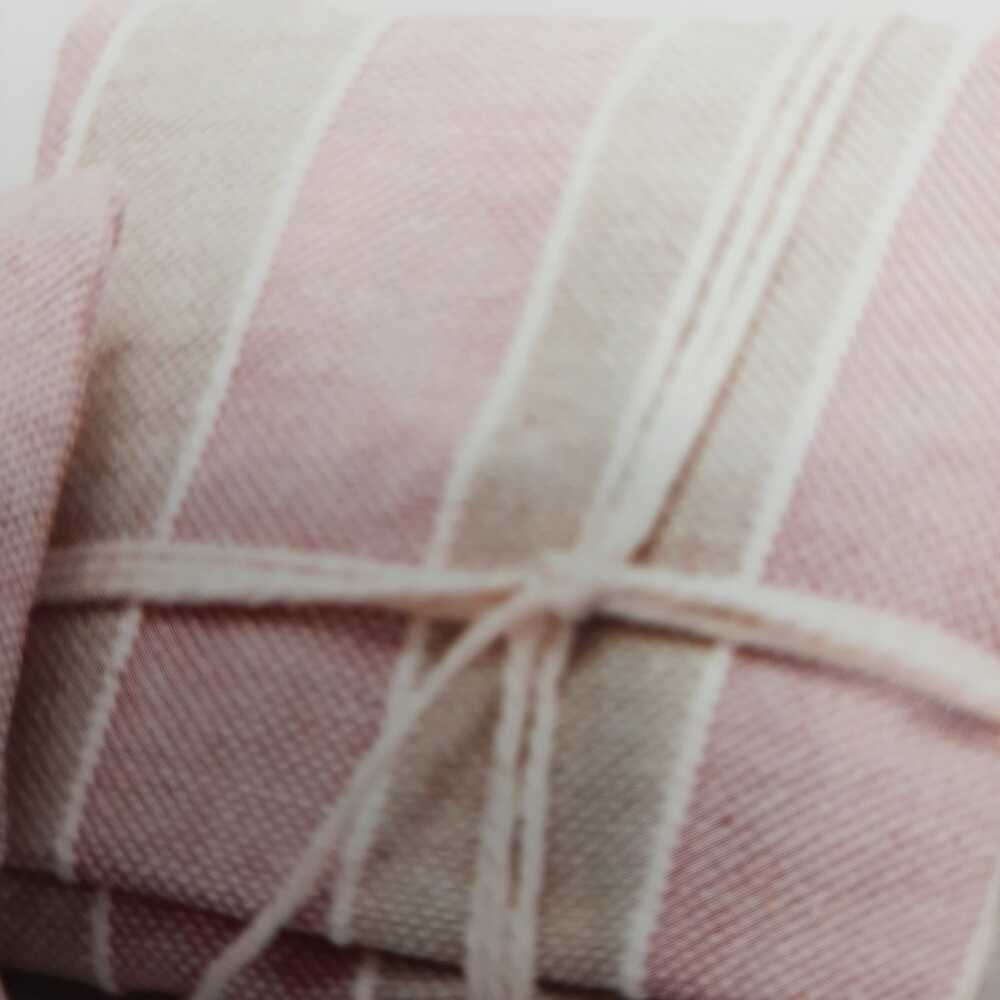 Sacchetto portaconfetti con base in tessuto a righe - immagine 3