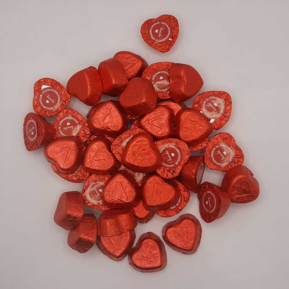 Venchi cuori al cioccolato extrafondente